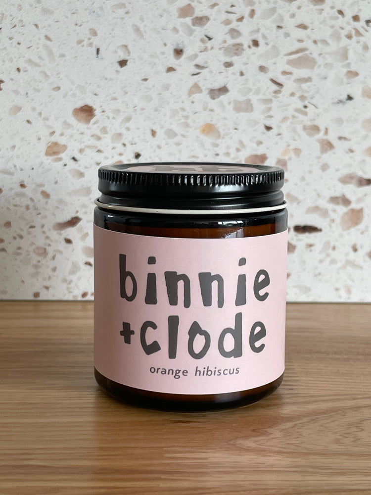 Orange Hibiscus Candle