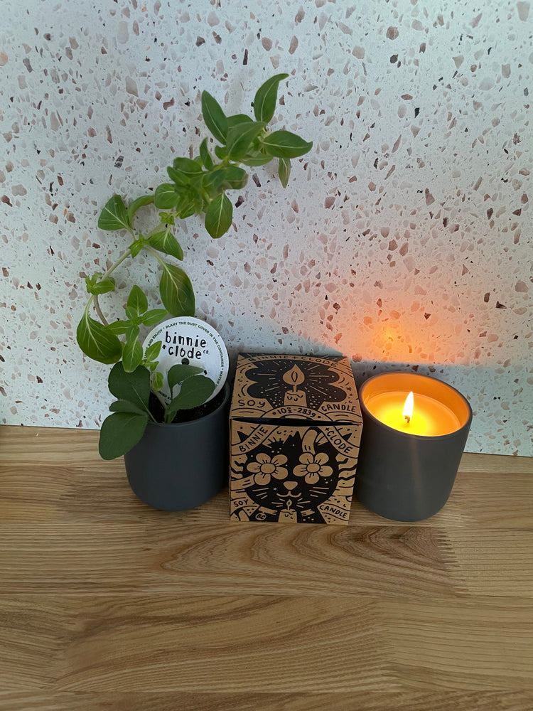 Neon Sun Candle